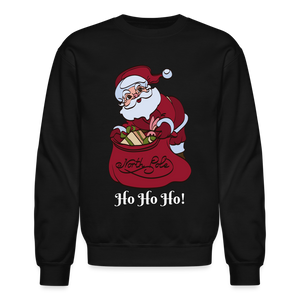 Crewneck Sweatshirt "Ho Ho Ho!" - black