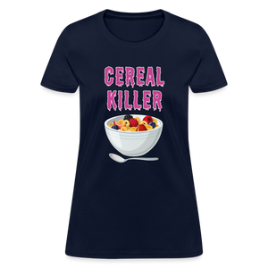 Women's T-Shirt "Cereal Killer" - navy