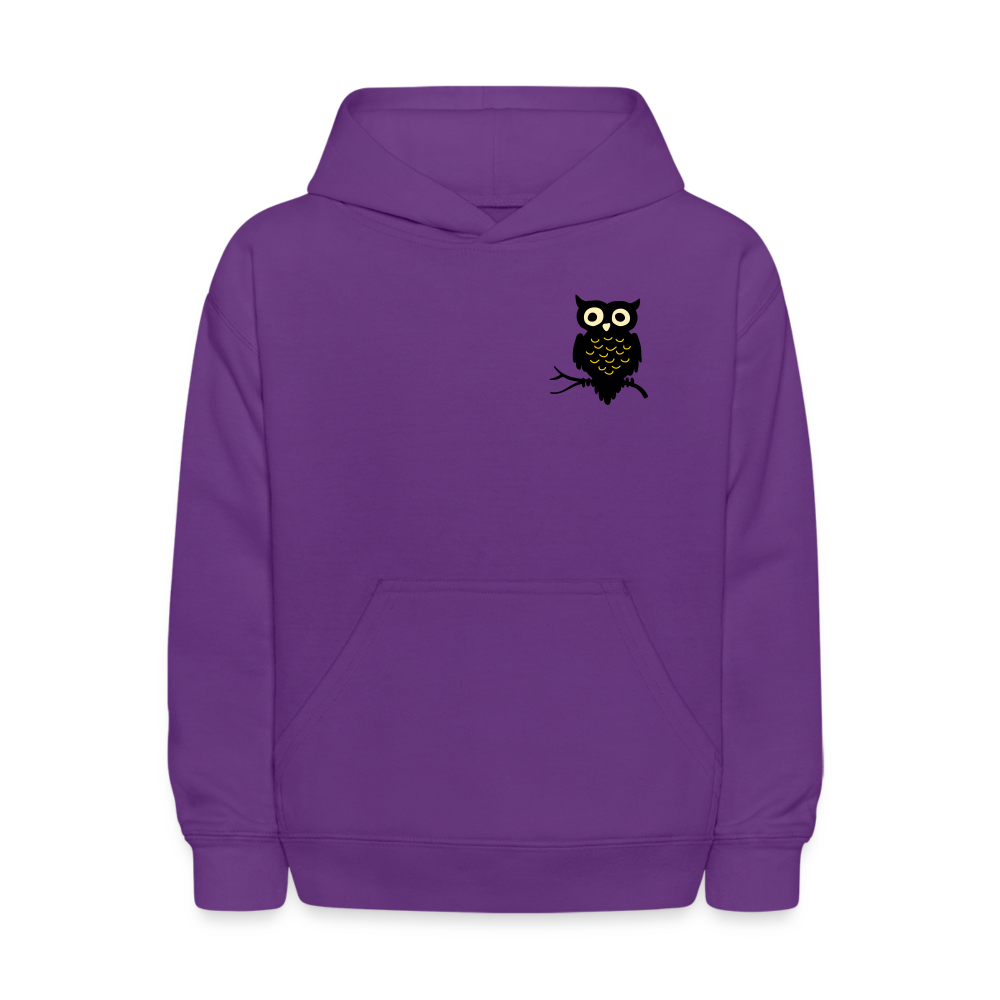 Kids' Hoodie "Owl" - purple