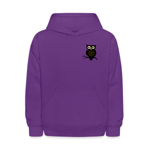 Kids' Hoodie "Owl" - purple