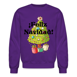 Crewneck Sweatshirt "Feliz Navidad" - purple