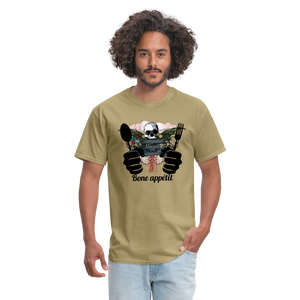 Unisex Classic T-Shirt "Bone appétit" - khaki