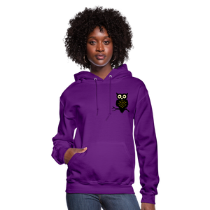 Women's Hoodie "Cute Owl" - purple