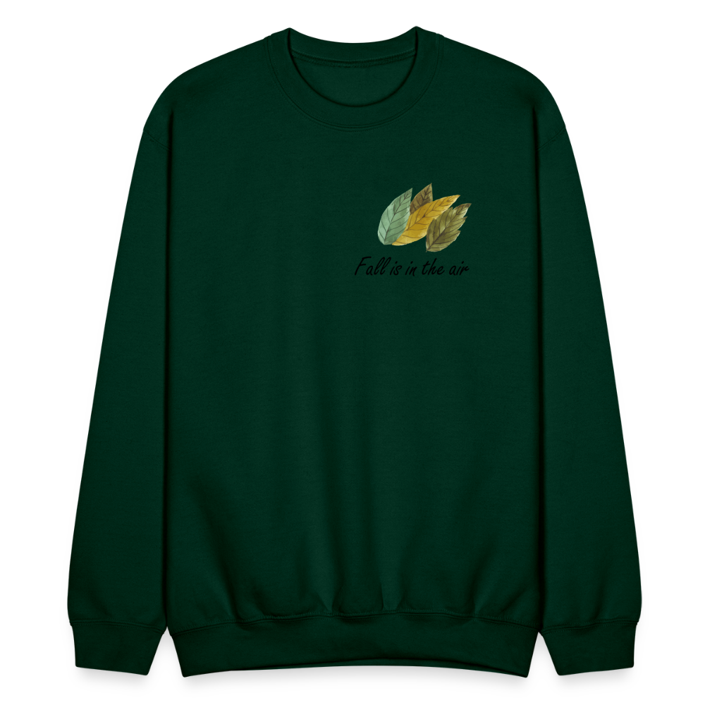 Crewneck Sweatshirt "Fall is in the air" - forest green