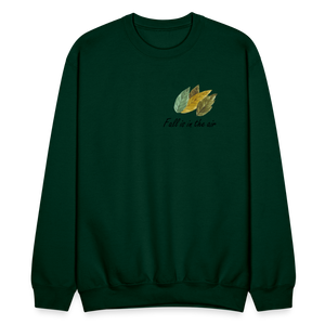 Crewneck Sweatshirt "Fall is in the air" - forest green