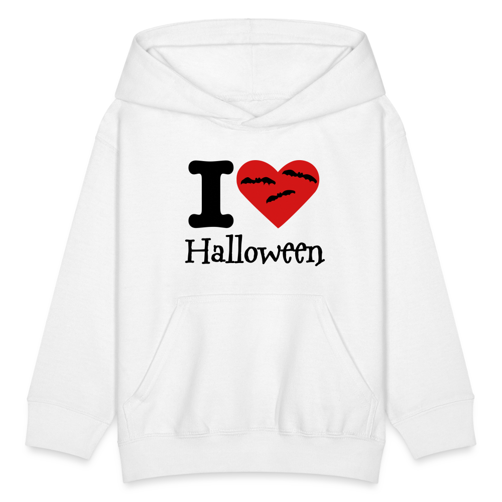 Kids' Hoodie "I Love Halloween" - white