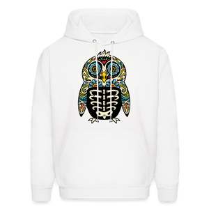 Men's Hoodie "Colorful Owl" - white