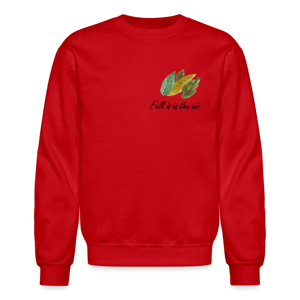 Crewneck Sweatshirt "Fall is in the air" - red