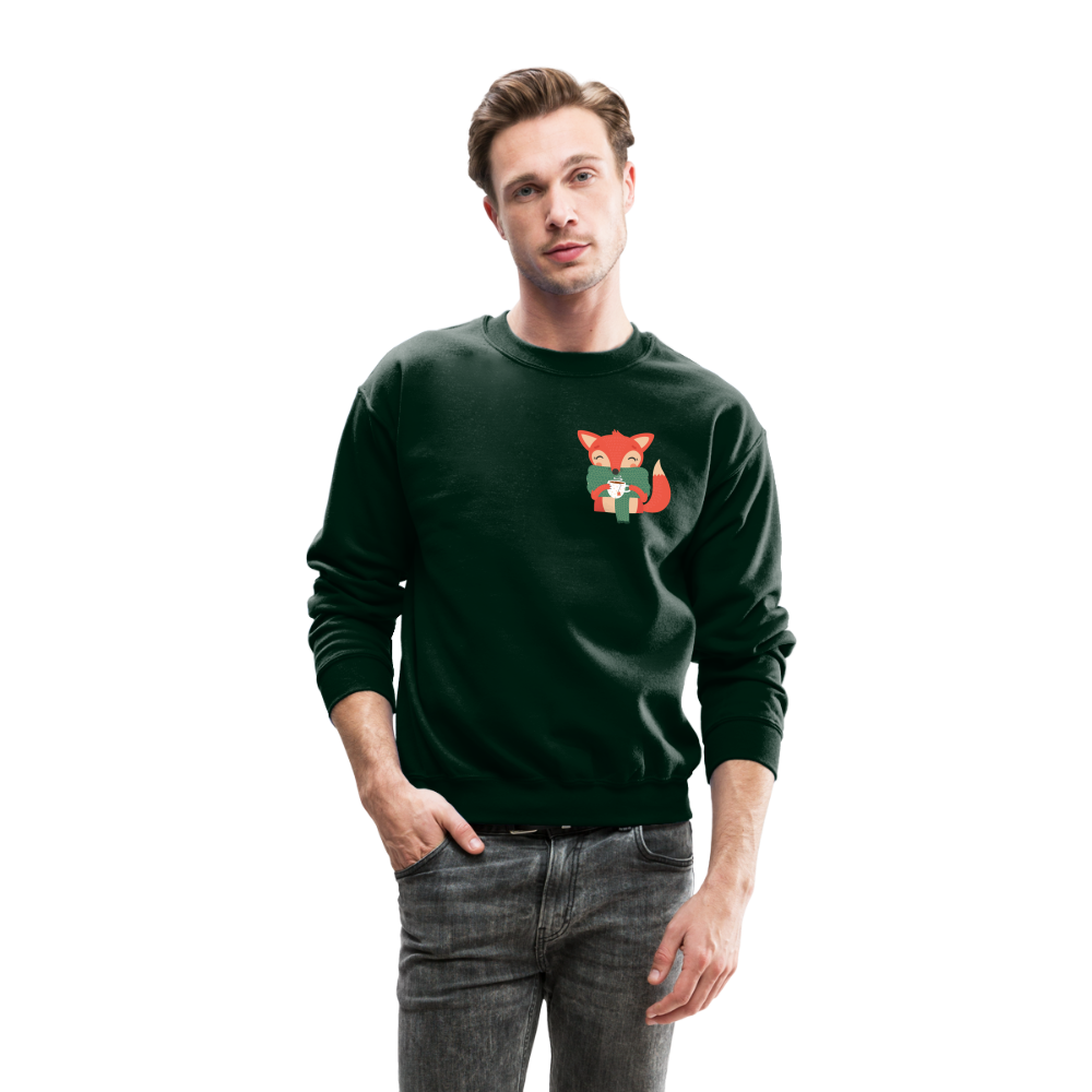 Crewneck Sweatshirt "Cozy time" - forest green