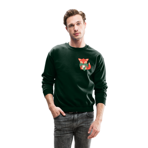 Crewneck Sweatshirt "Cozy time" - forest green