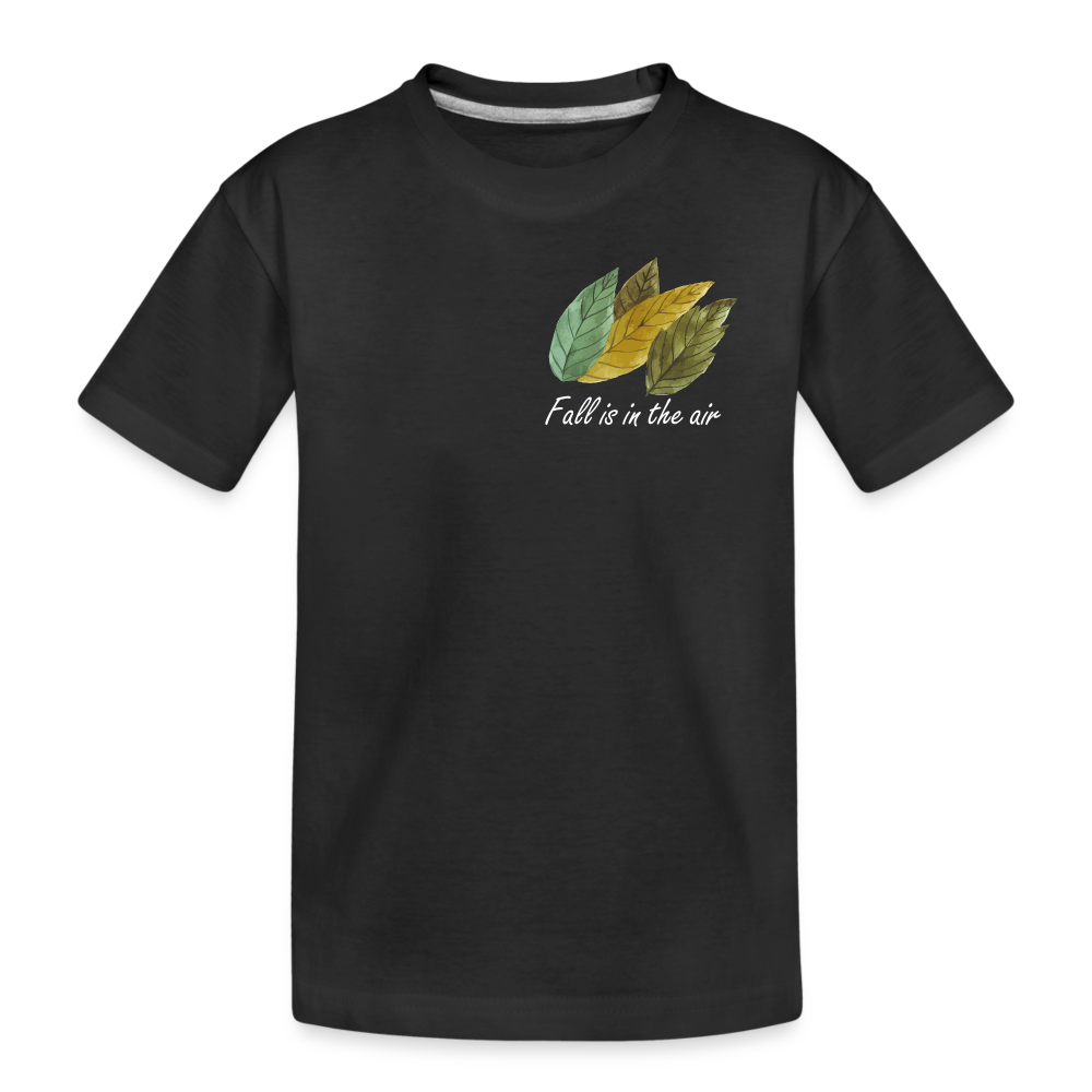 Kid’s Premium Organic T-Shirt "Fall is in the air" - black