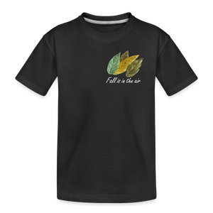 Kid’s Premium Organic T-Shirt "Fall is in the air" - black