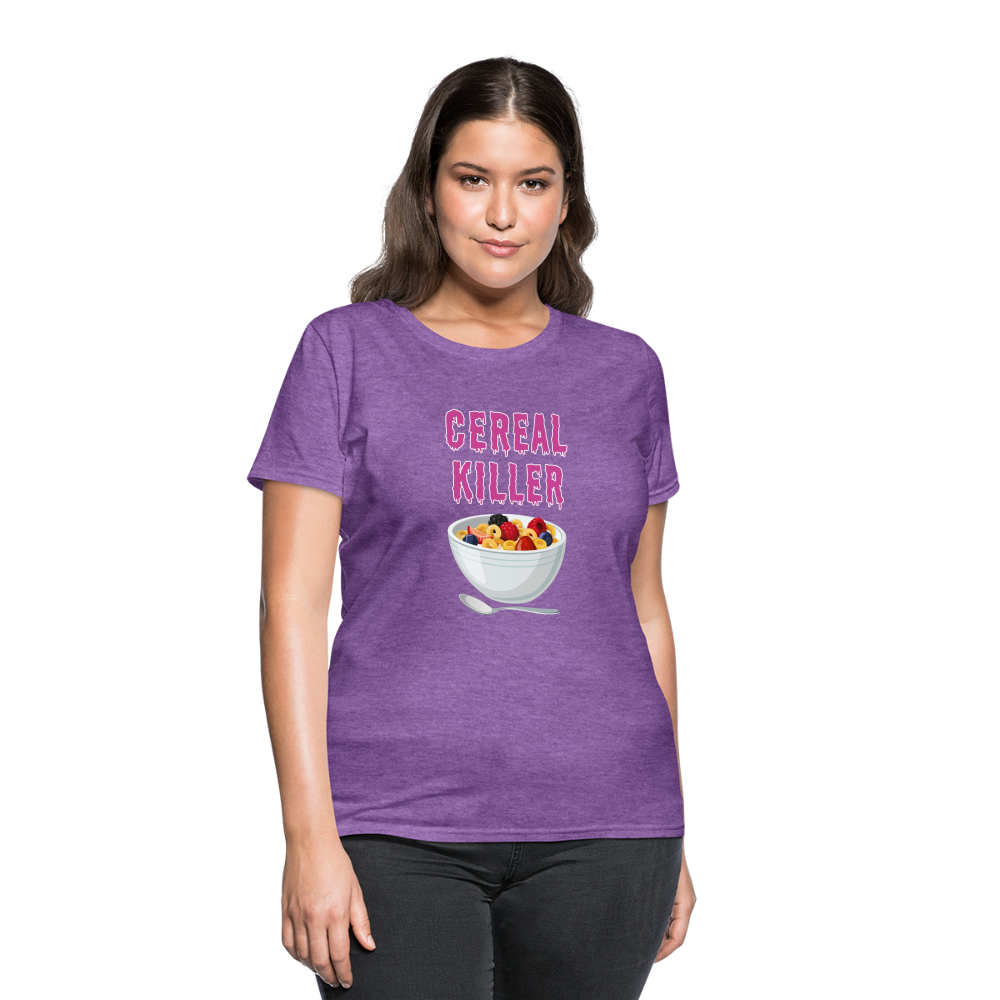 Women's T-Shirt "Cereal Killer" - purple heather