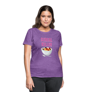 Women's T-Shirt "Cereal Killer" - purple heather