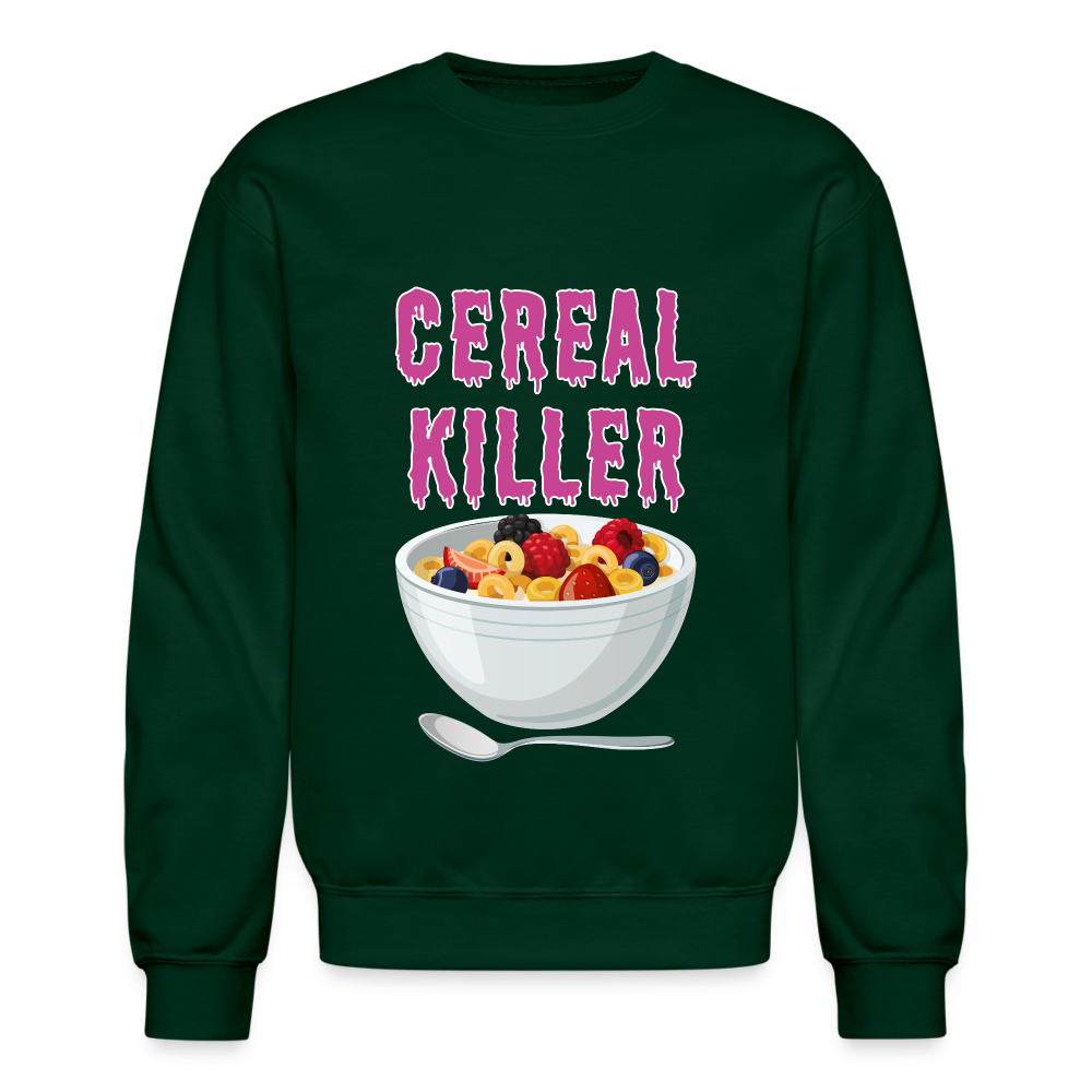 Crewneck Sweatshirt "Cereal Killer" - forest green