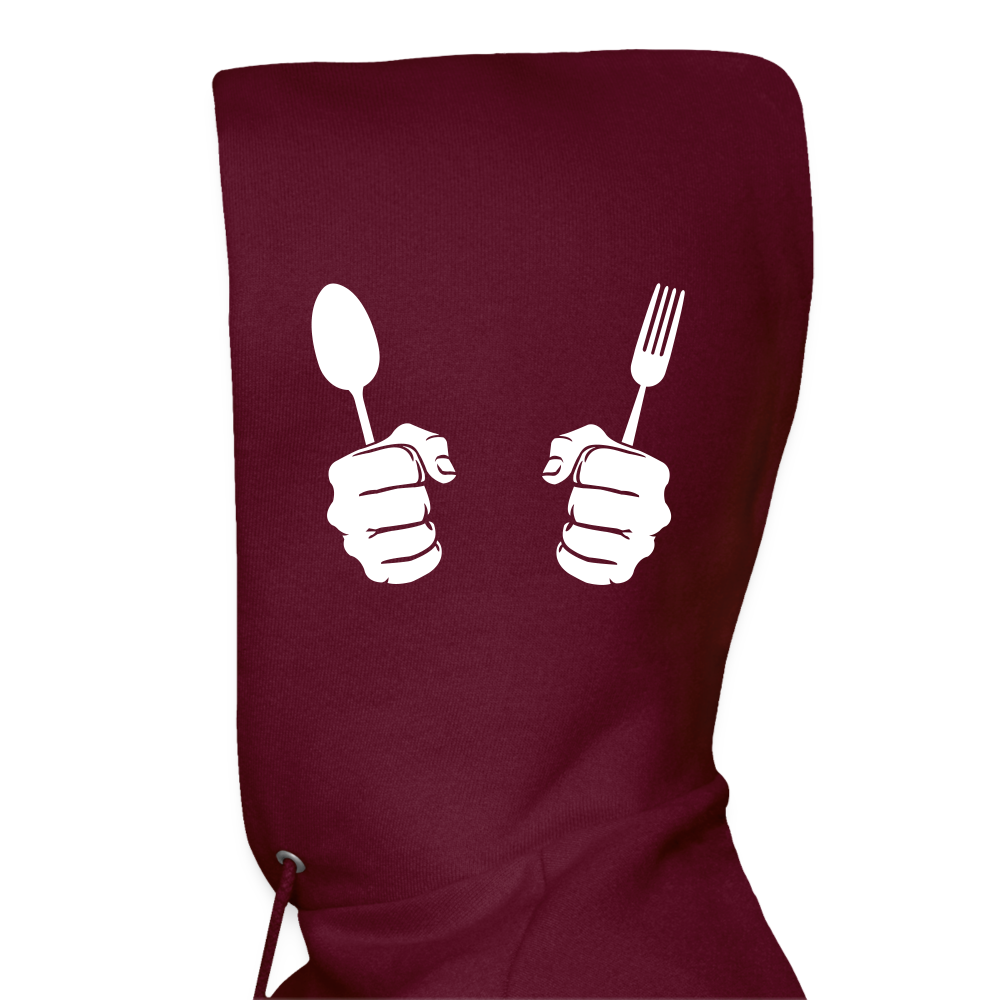 Men's Hanes Hoodie "Bone appétit" - burgundy