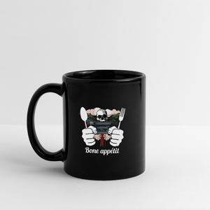 Full Color Mug Black "Bone appétit" - black