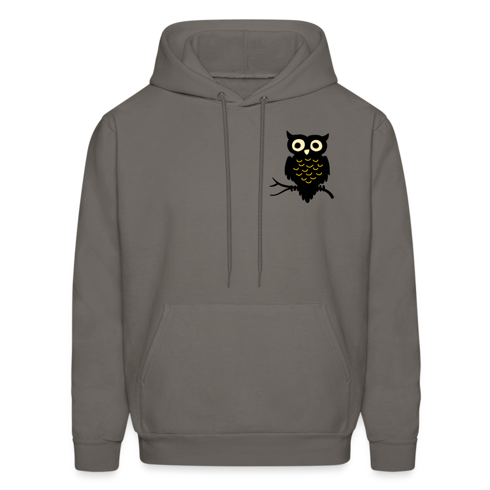 Men's Hoodie "Owl" - asphalt gray