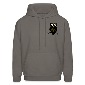 Men's Hoodie "Owl" - asphalt gray