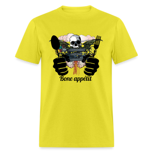 Unisex Classic T-Shirt "Bone appétit" - yellow