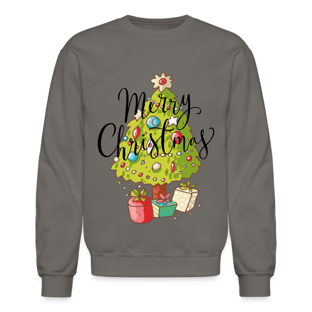 Crewneck Sweatshirt "Merry Christmas" - asphalt gray