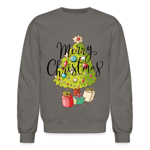 Crewneck Sweatshirt "Merry Christmas" - asphalt gray