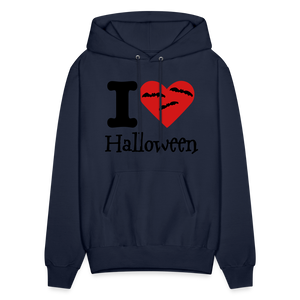 Men's Hanes Hoodie "I Love Halloween" - navy