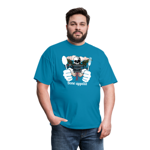 Unisex Classic T-Shirt " Bone appétit" - turquoise