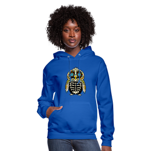 Women's Hoodie "Colorful Owl Blue Eyes" - royal blue