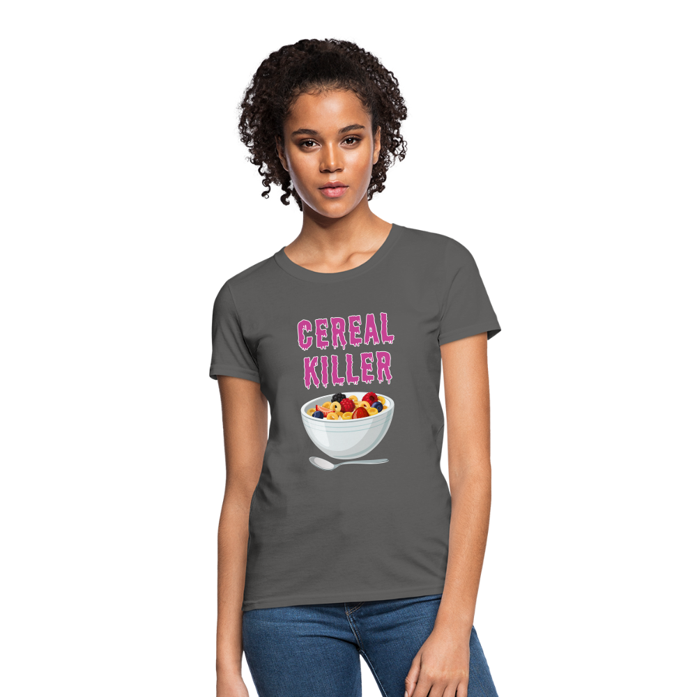 Women's T-Shirt "Cereal Killer" - charcoal