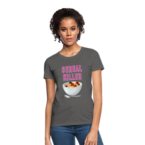 Women's T-Shirt "Cereal Killer" - charcoal