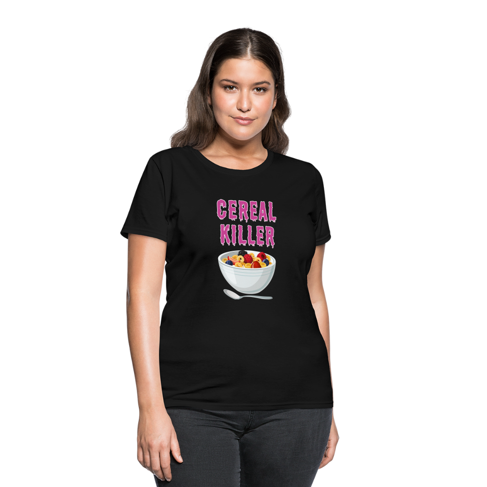 Women's T-Shirt "Cereal Killer" - black