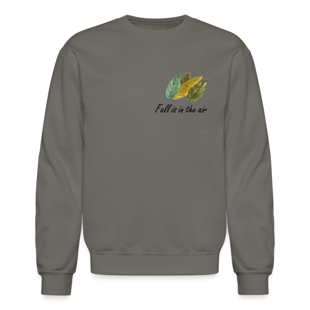 Crewneck Sweatshirt "Fall is in the air" - asphalt gray