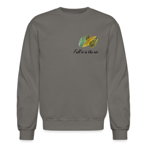 Crewneck Sweatshirt "Fall is in the air" - asphalt gray