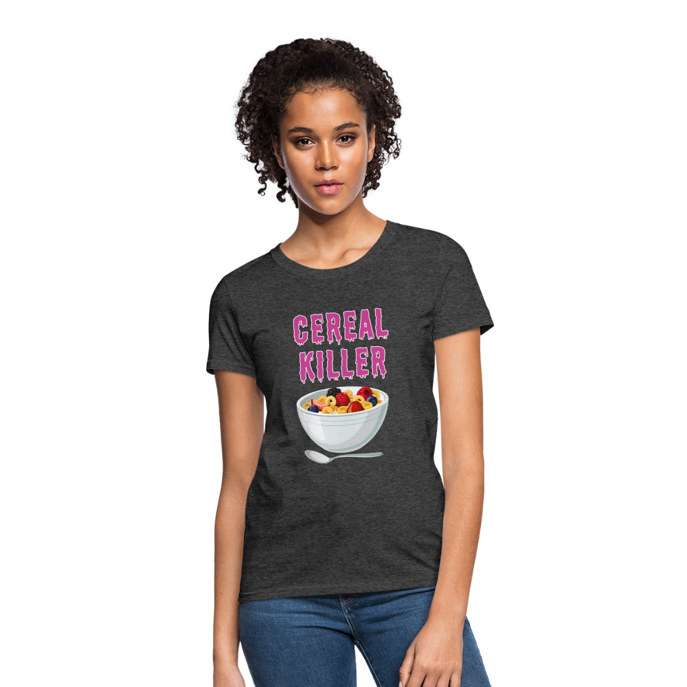 Women's T-Shirt "Cereal Killer" - heather black