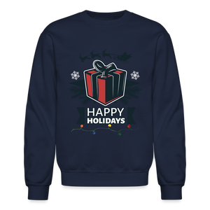 Crewneck Sweatshirt "Happy Holidays" - navy