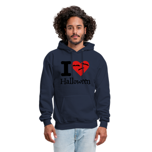 Men's Hanes Hoodie "I Love Halloween" - navy