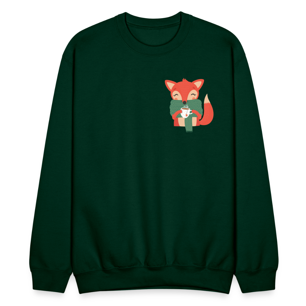 Crewneck Sweatshirt "Cozy time" - forest green