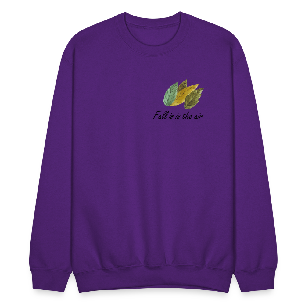 Crewneck Sweatshirt "Fall is in the air" - purple