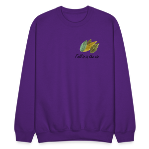 Crewneck Sweatshirt "Fall is in the air" - purple