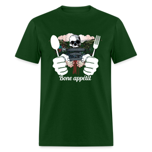 Unisex Classic T-Shirt " Bone appétit" - forest green