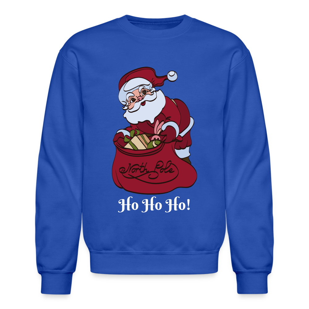 Crewneck Sweatshirt "Ho Ho Ho!" - royal blue