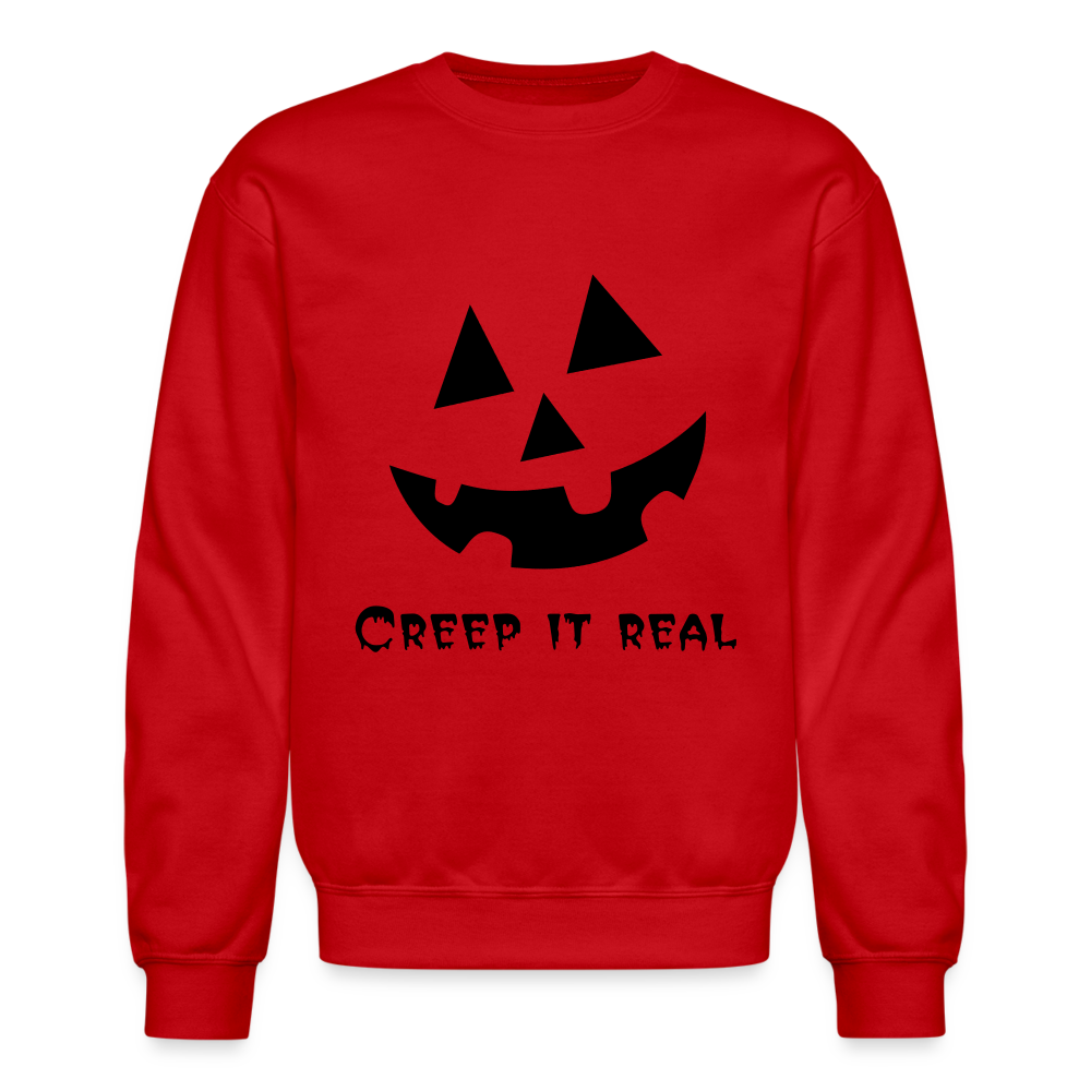 Crewneck Sweatshirt "Jack-o'-lantern" 🎃 - red