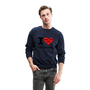 Crewneck Sweatshirt "I Love Halloween" - navy