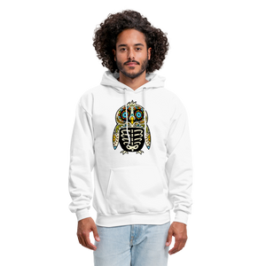 Men's Hoodie "Colorful Owl Blue Eyes" - white