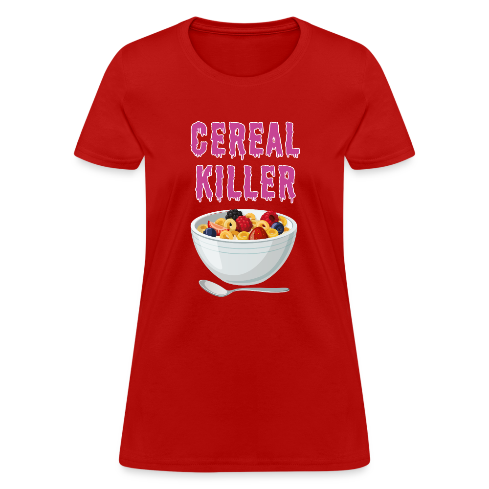 Women's T-Shirt "Cereal Killer" - red