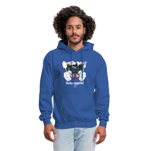 Men's Hanes Hoodie "Bone appétit" - royal blue