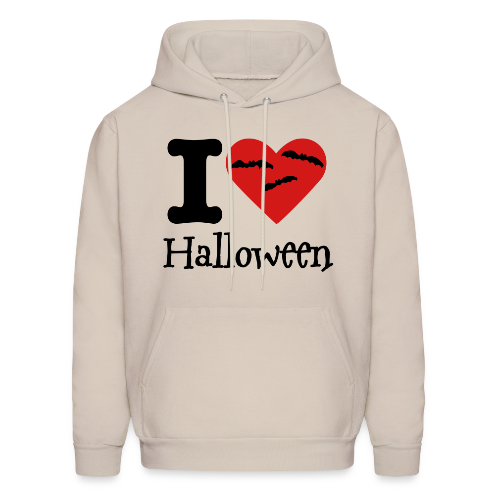 Men's Hanes Hoodie "I Love Halloween" - Sand