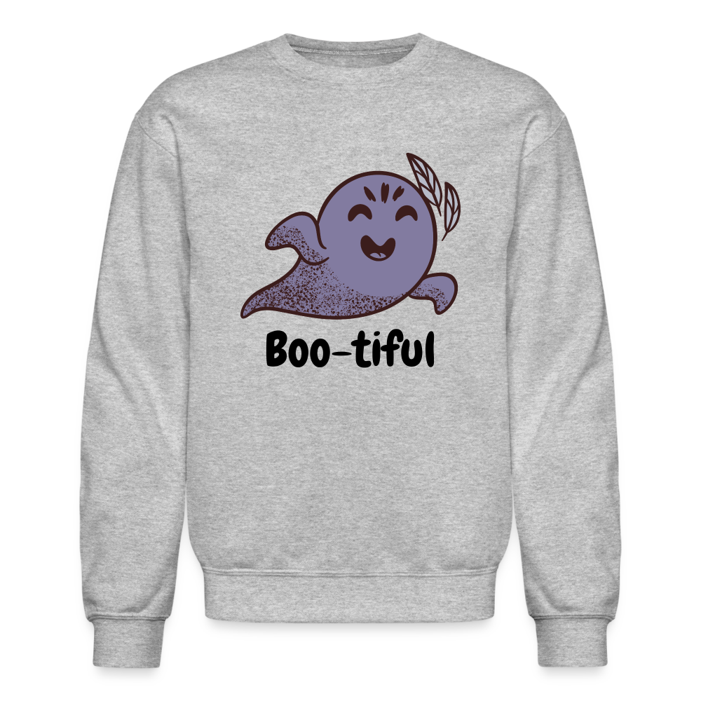 Crewneck Sweatshirt "Boo-tiful" - heather gray