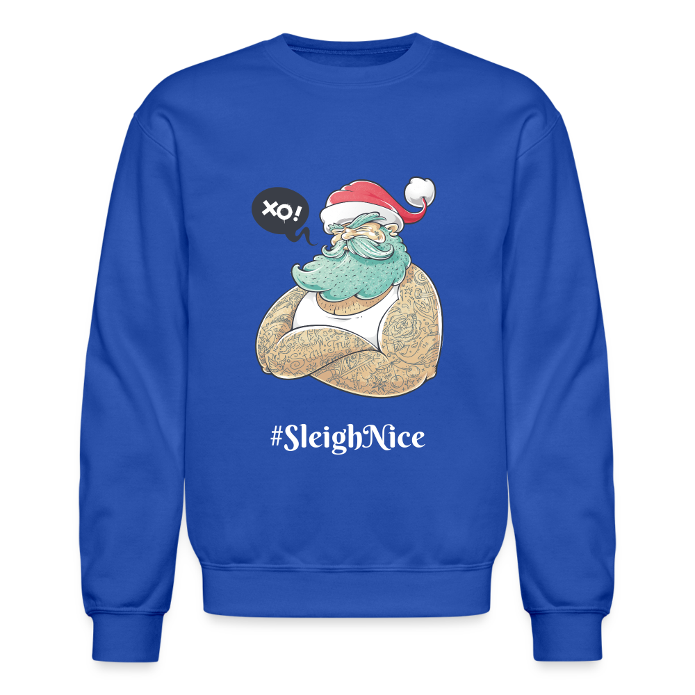 Crewneck Sweatshirt "#SleighNice" - royal blue